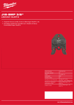MILWAUKEE Press Jaw B Press 4932493164 A4 PDF