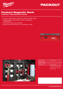 MILWAUKEE PACKOUT™ magnetický stojan 4932493378 A4 PDF