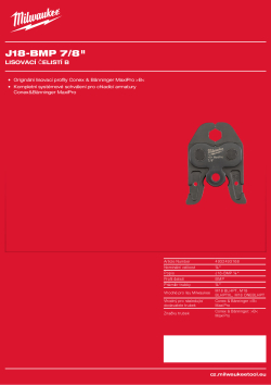 MILWAUKEE Press Jaw B Press 4932493168 A4 PDF