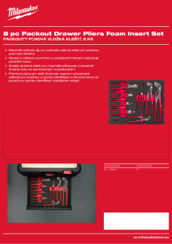 MILWAUKEE PACKOUT™ pěnová vložka kleště 8 ks 4932493643 A4 PDF