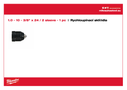 MILWAUKEE Keyless Chucks 2 sleeves 4932349457 A4 PDF