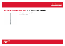MILWAUKEE ½″ kloubové vrátidlo  (24˝) 4932471867 A4 PDF