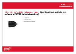 MILWAUKEE Keyless Chucks for FIXTEC machines 4932372443 A4 PDF