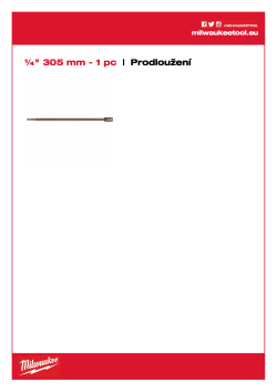 MILWAUKEE Prodloužení 4932363148 A4 PDF