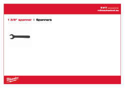 MILWAUKEE Otevřený klíč 1 ⅜″ . K přidržení vřetena motoru při odstraňování jádrové korunky. 49964705 A4 PDF