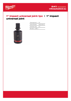 MILWAUKEE 25° kloubový adaptér SHOCKWAVE™ IMPACT DUTY 1″ 4932480443 A4 PDF