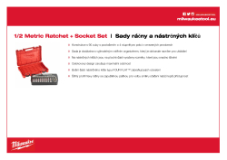 MILWAUKEE Sada ráčny ½″ a metrických nástrčných klíčů (28 ks) 4932471864 A4 PDF