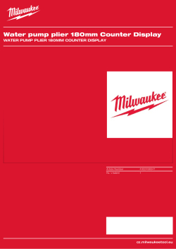 MILWAUKEE Water pump plier 180mm Counter Display 4932498541 A4 PDF