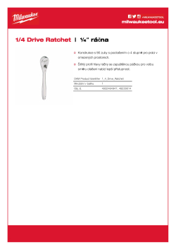 MILWAUKEE ½″ ráčna 48229014 A4 PDF
