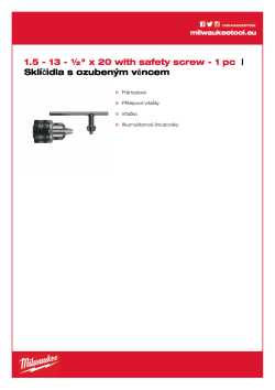 MILWAUKEE Keyed Chucks 4932267980 A4 PDF