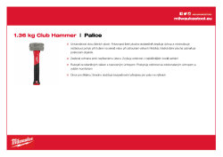 MILWAUKEE Sklolaminátová palice 1,36 kg 4932478255 A4 PDF