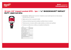 MILWAUKEE SHOCKWAVE™ IMPACT DUTY IMPACT SOCKETS 4932480306 A4 PDF
