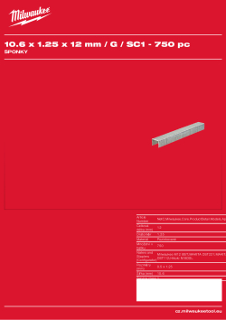 MILWAUKEE Staples II 4932492568 A4 PDF