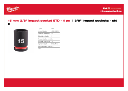 MILWAUKEE SHOCKWAVE™ IMPACT DUTY IMPACT SOCKETS 4932480272 A4 PDF
