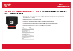 MILWAUKEE SHOCKWAVE™ IMPACT DUTY IMPACT SOCKETS 4932480322 A4 PDF
