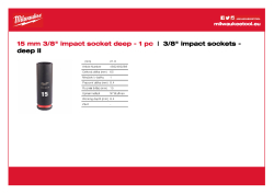 MILWAUKEE SHOCKWAVE™ IMPACT DUTY IMPACT SOCKETS 4932480289 A4 PDF