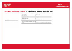 MILWAUKEE 20 mm x 600 mm vodící spirála 4932471709 A4 PDF