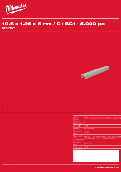 MILWAUKEE Staples II 4932492570 A4 PDF
