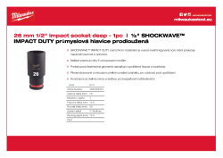 MILWAUKEE SHOCKWAVE™ IMPACT DUTY IMPACT SOCKETS 4932480344 A4 PDF