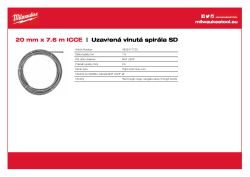 MILWAUKEE 20 mm x 7.6 m spirála s koncovkou 4932471703 A4 PDF