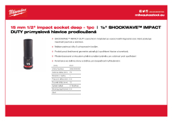 MILWAUKEE SHOCKWAVE™ IMPACT DUTY IMPACT SOCKETS 4932480333 A4 PDF
