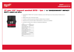 MILWAUKEE SHOCKWAVE™ IMPACT DUTY IMPACT SOCKETS 4932480311 A4 PDF