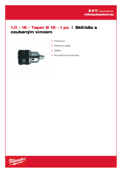 MILWAUKEE Keyed Chucks 4932127010 A4 PDF