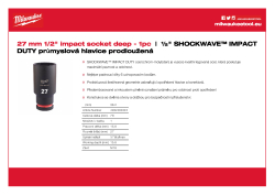 MILWAUKEE SHOCKWAVE™ IMPACT DUTY IMPACT SOCKETS 4932480345 A4 PDF