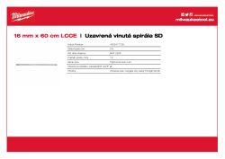 MILWAUKEE 16 mm x 60 cm vodící spirála 4932471708 A4 PDF