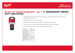 MILWAUKEE SHOCKWAVE™ IMPACT DUTY IMPACT SOCKETS 4932480313 A4 PDF