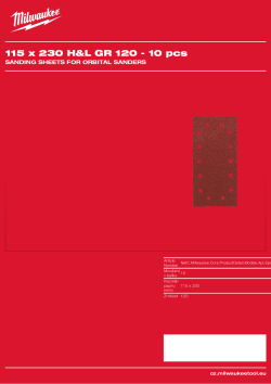 MILWAUKEE 115x230 H&L GR 120 10 ks 4932492266 A4 PDF