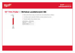 MILWAUKEE Strhávač podlahových lišt 254 mm 4932478252 A4 PDF