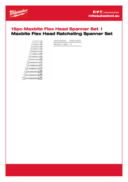 MILWAUKEE MAX BITE™ sada ráčnových kombinovaných klíčů s kloubovou hlavou 15 ks 4932478558 A4 PDF