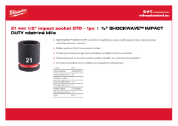 MILWAUKEE SHOCKWAVE™ IMPACT DUTY IMPACT SOCKETS 4932480315 A4 PDF