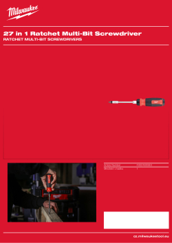 MILWAUKEE Multibitový šroubovák s ráčnou 27 v 1 4932480583 A4 PDF