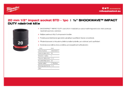 MILWAUKEE SHOCKWAVE™ IMPACT DUTY IMPACT SOCKETS 4932480314 A4 PDF