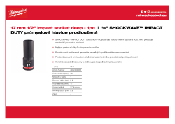 MILWAUKEE SHOCKWAVE™ IMPACT DUTY IMPACT SOCKETS 4932480335 A4 PDF
