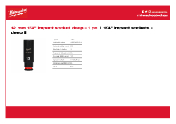 MILWAUKEE SHOCKWAVE™ IMPACT DUTY IMPACT SOCKETS 4932480261 A4 PDF