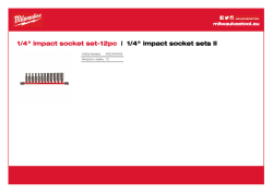MILWAUKEE ¼″ SHOCKWAVE™ IMPACT DUTY sada průmyslových hlavic na liště 12 ks 4932480453 A4 PDF
