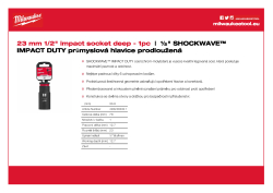 MILWAUKEE SHOCKWAVE™ IMPACT DUTY IMPACT SOCKETS 4932480341 A4 PDF