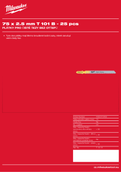 MILWAUKEE Wood: Clean and splinter free cutting blades 4932373489 A4 PDF
