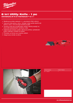 MILWAUKEE FASTBACK™ univerzální nůž 6 v 1 4932478559 A4 PDF