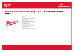 MILWAUKEE SHOCKWAVE™ IMPACT DUTY IMPACT SOCKETS 4932480390 A4 PDF