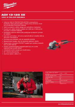 MILWAUKEE 1250 W Úhlová bruska 4933451218 A4 PDF