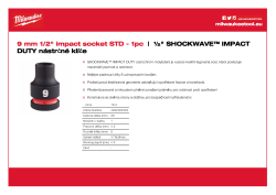 MILWAUKEE 9 mm 1/2" průmyslová hlavice STD 4932480303 A4 PDF