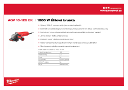 MILWAUKEE 1000 W Úhlová bruska 4933451222 A4 PDF