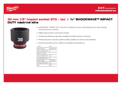 MILWAUKEE SHOCKWAVE™ IMPACT DUTY IMPACT SOCKETS 4932480324 A4 PDF