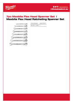MILWAUKEE MAX BITE™ sada ráčnových kombinovaných klíčů s kloubovou hlavou 7 ks 4932478557 A4 PDF