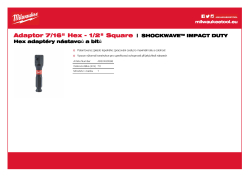 MILWAUKEE Adaptér 7/16″ Hex - ½″ čtyřhran 4932480586 A4 PDF