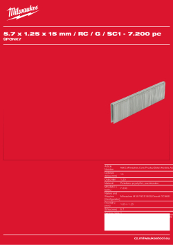 MILWAUKEE Staples II 4932492616 A4 PDF